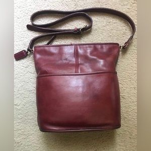 Cco sale! Vintage Coach Bleeker Bucket bag, burgundy red